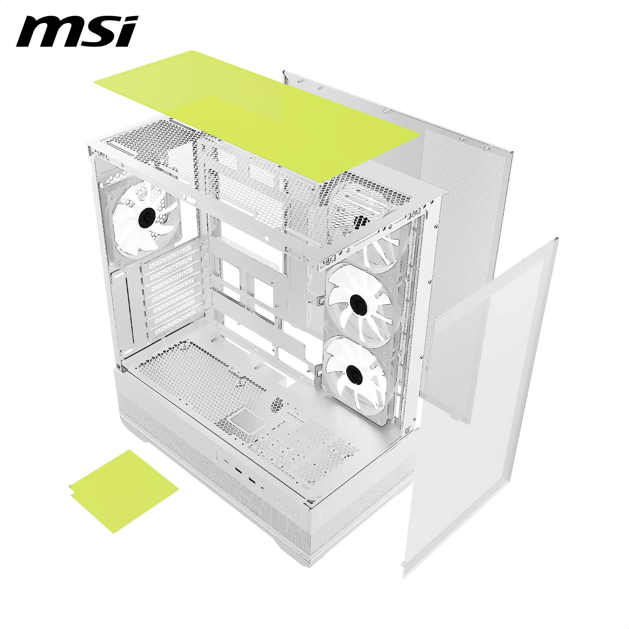 Amazon.co.jp: MSI MAG PANO 110R PZ ホワイト - ミッドタワー型